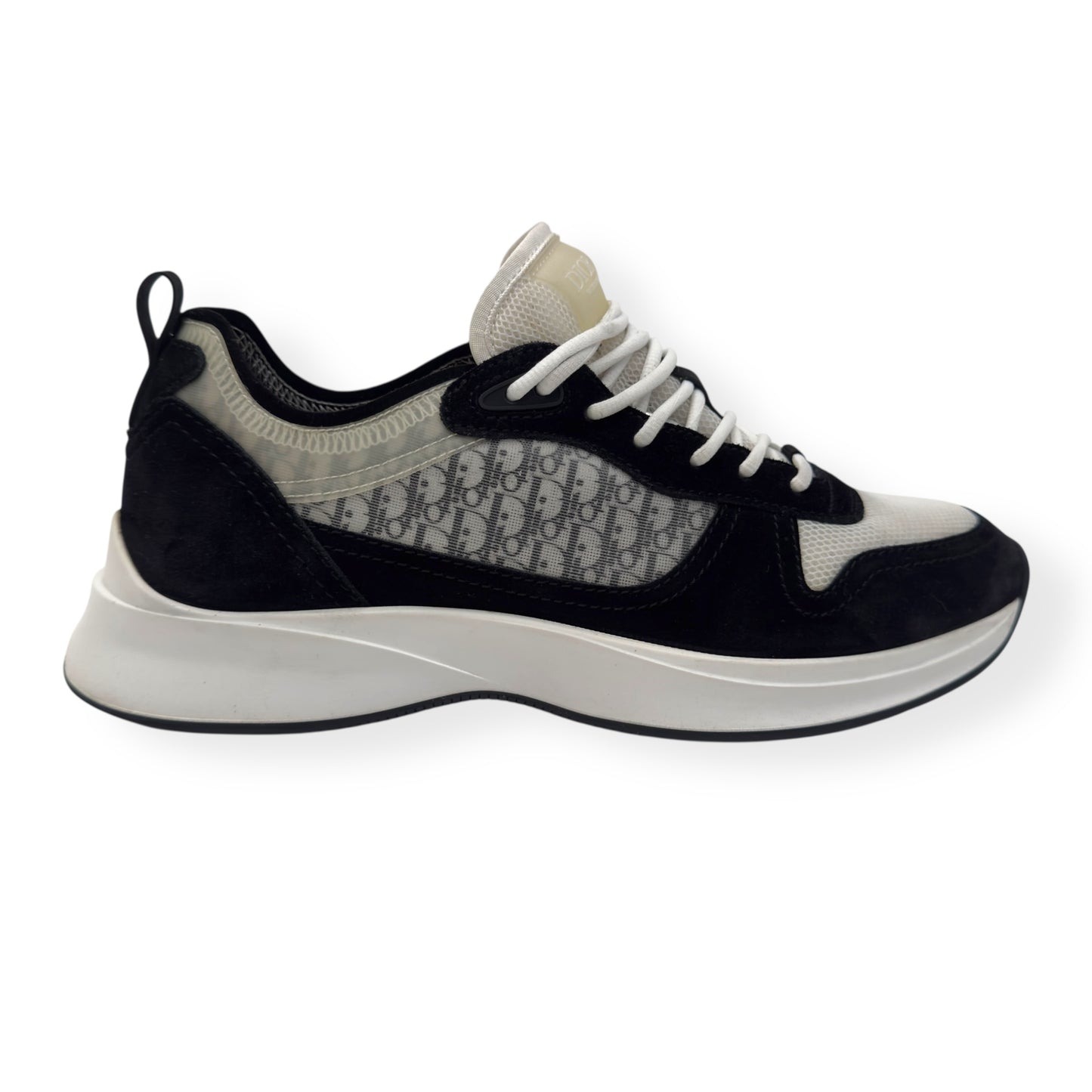 DIOR B25 RUNNER SNEAKER BLACK / WHITE UK7.5