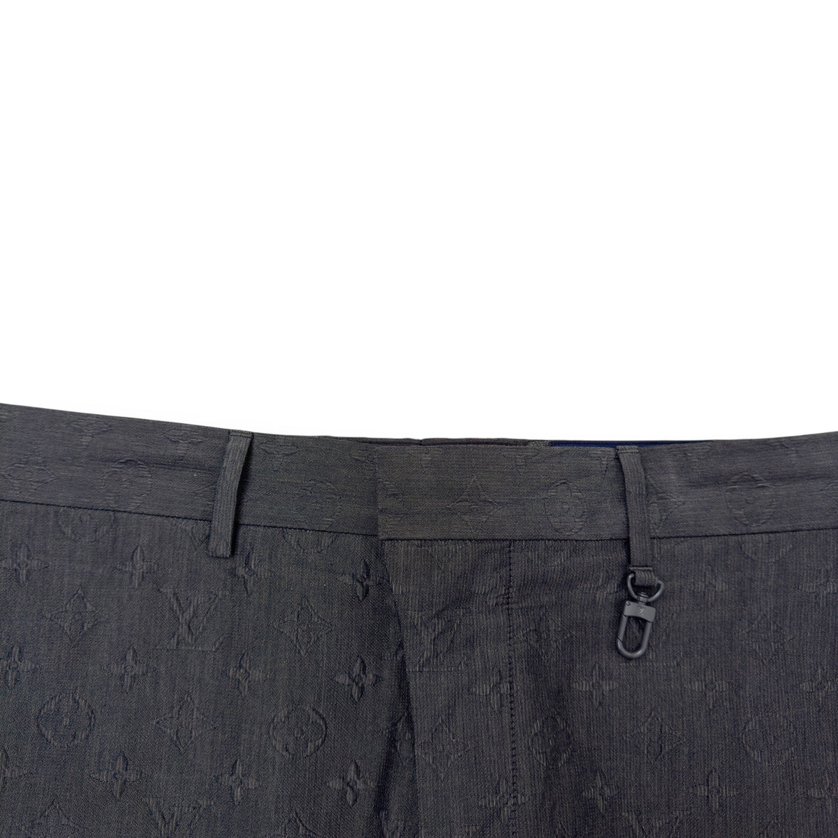 LOUIS VUITTON LOGO EMBROIDERED SLIM FIT TROUSERS S