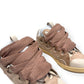 LANVIN LEATHER CURB SNEAKER BEIGE  42 / UK8