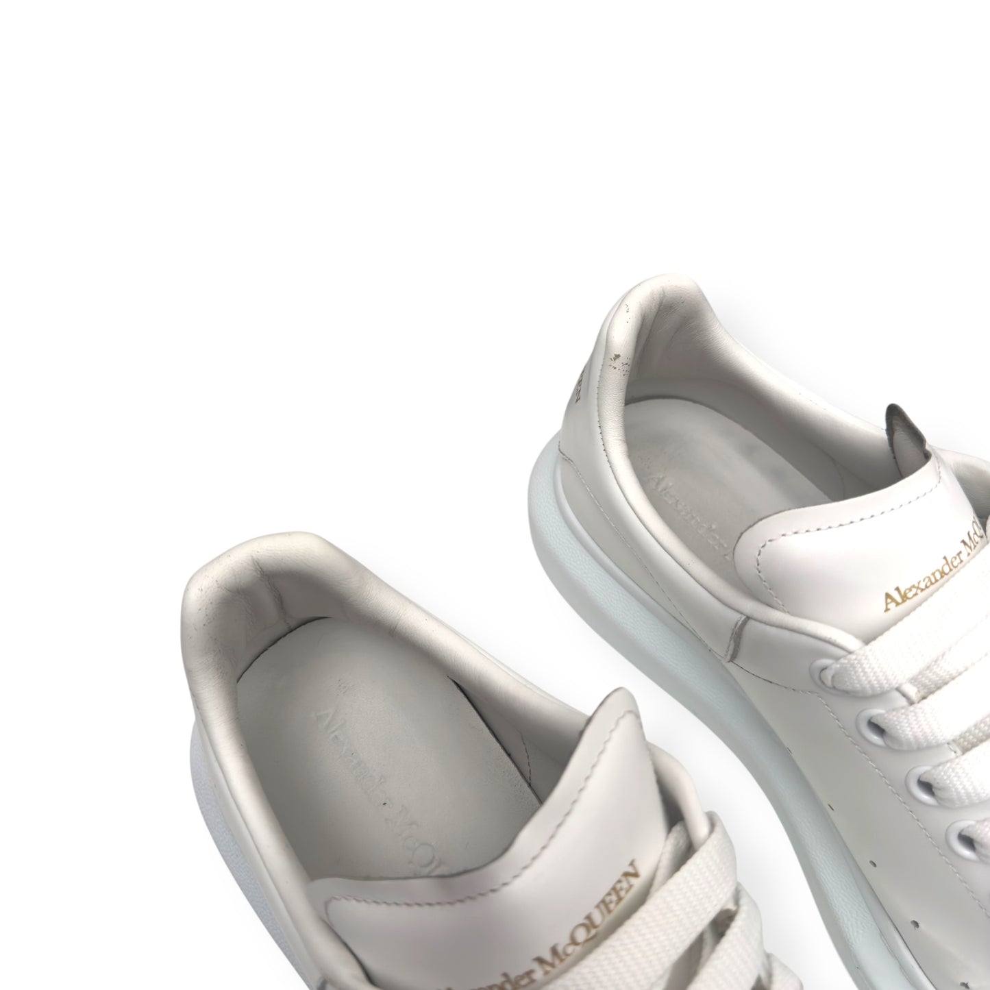 ALEXANDER MCQUEEN OVERSIZED LEATHER SNEAKER WHITE 42.5 / UK8.5