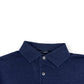 THOM SWEENEY LINEN POLO SHIRT NAVY 50 / M