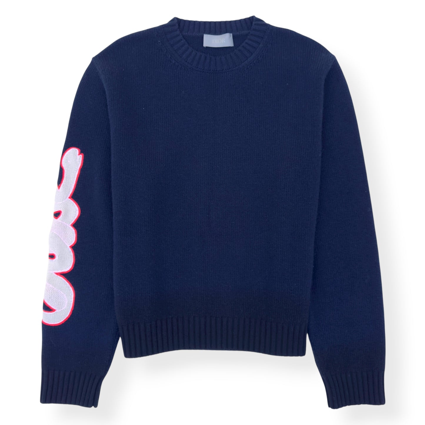 DIOR X KAWS FW24 WOOL KNIT SWEATER BLUE XXL