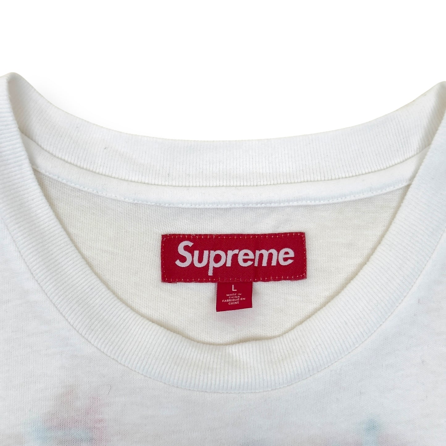 SUPREME ZODIAC S/S COTTON T-SHIRT WHITE L