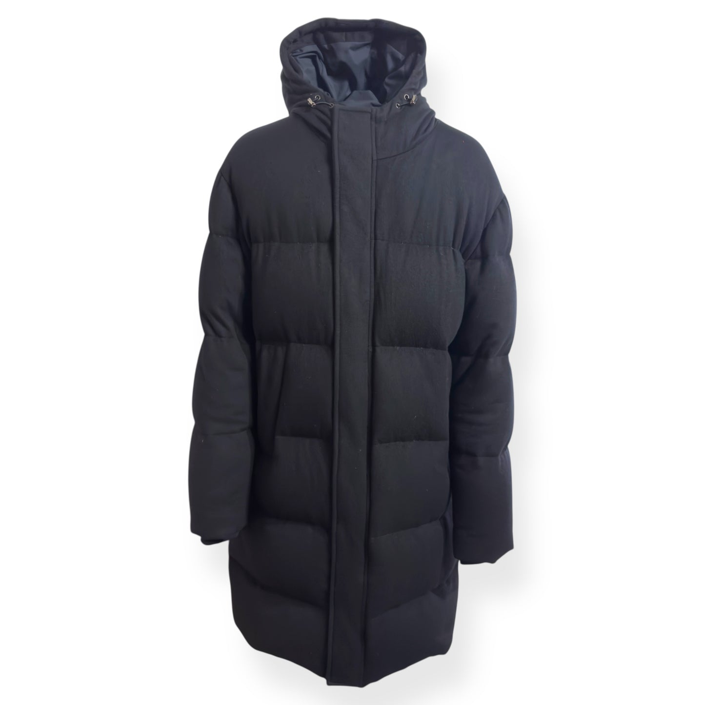 THOM SWEENEY CASHMERE LONG PUFFER JACKET NAVY L