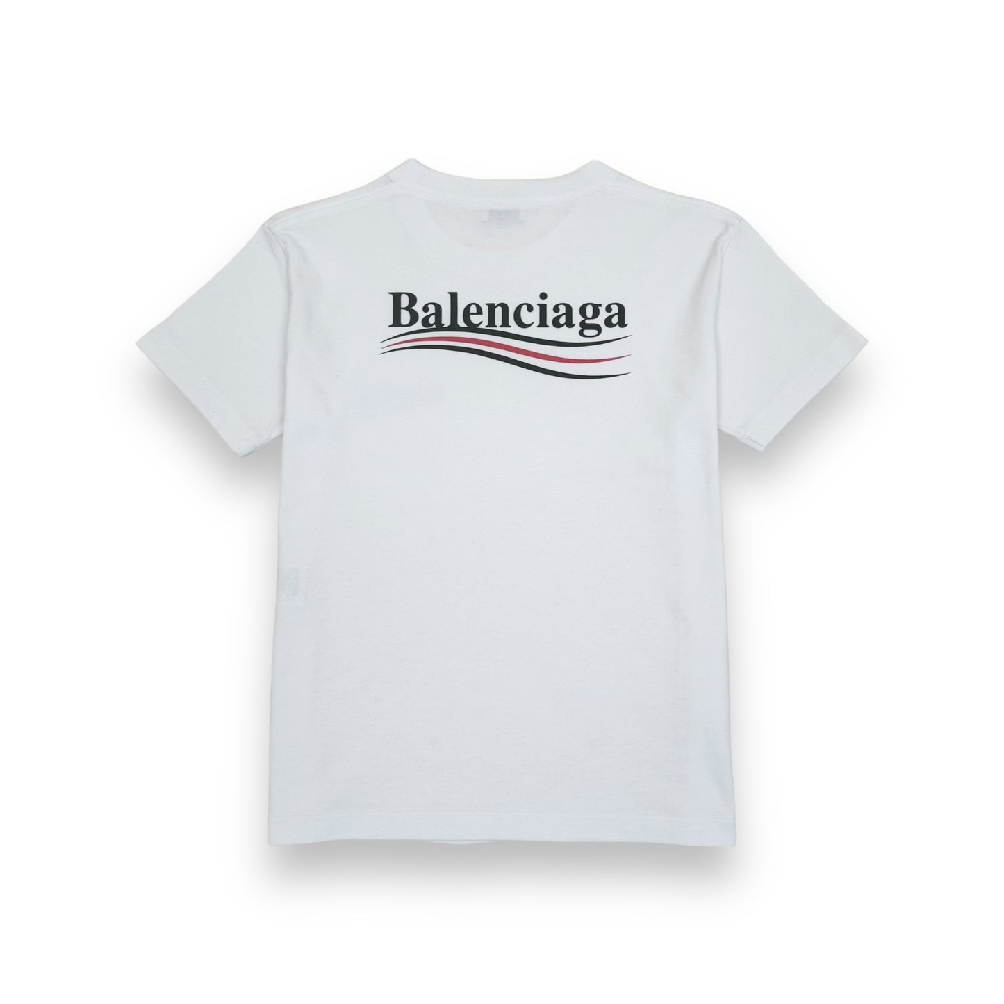 BALENCIAGA POLITICAL LOGO T-SHIRT WHITE L