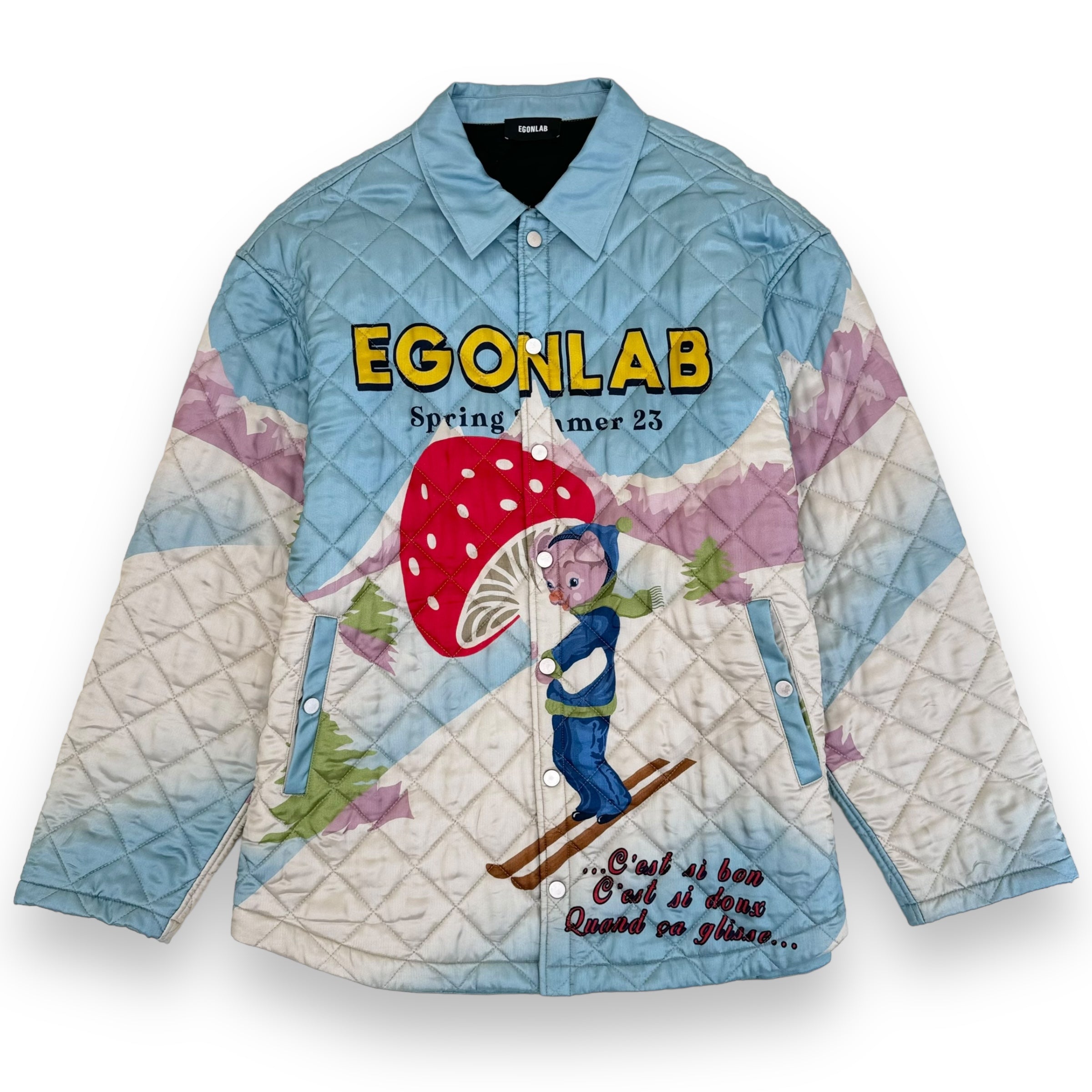 EGONLAB WONDERLAND QUILTED JACKET SHIRT BLUE XL