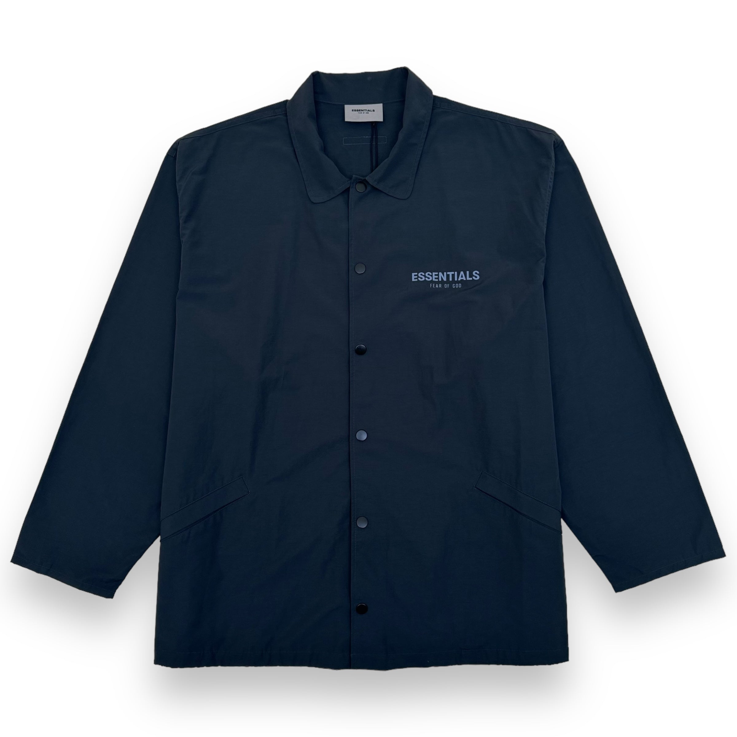 ESSENTIALS FEAR OF GOD NYLON COACH JACKET BLACK XL