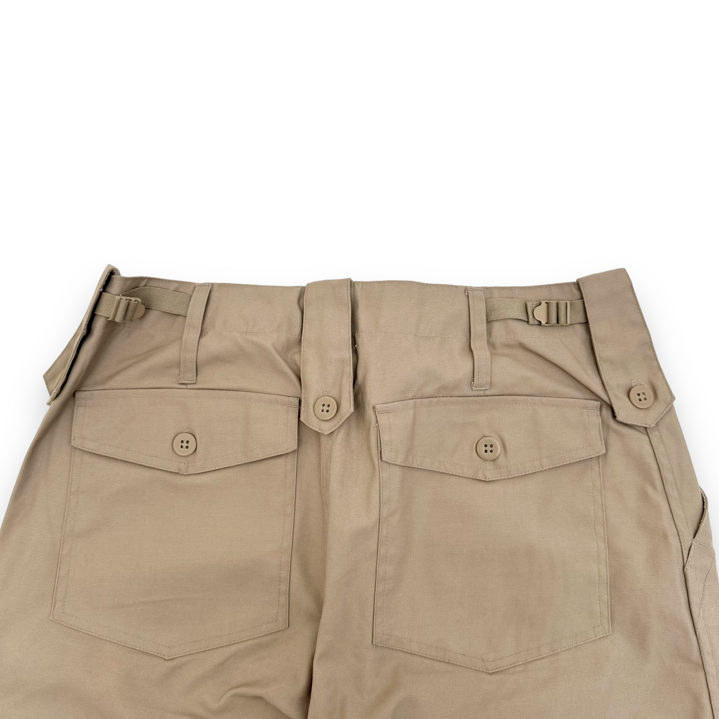 JEANIUS BAR ATELIER FLARED TROUSERS BEIGE 34W