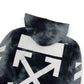 OFF-WHITE TIE-DYE HOODIE GREY L