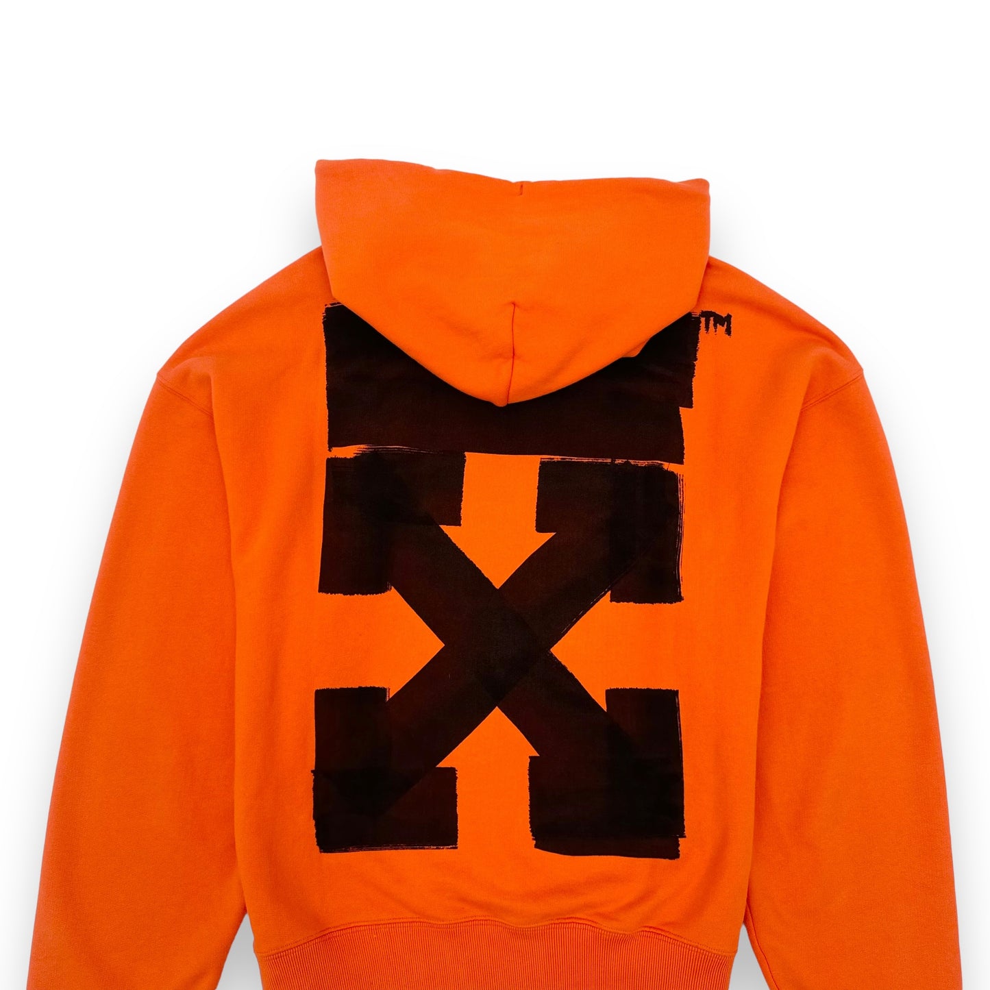 OFF-WHITE ARROW HOODIE ORANGE L