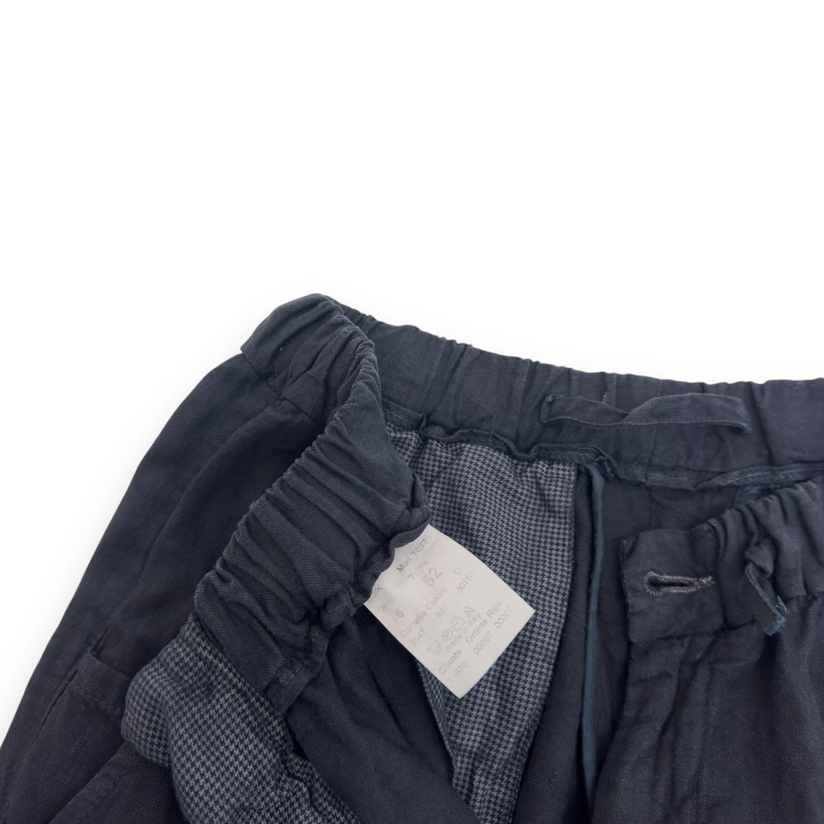 THOM SWEENEY LINEN TROUSERS BLUE 32”