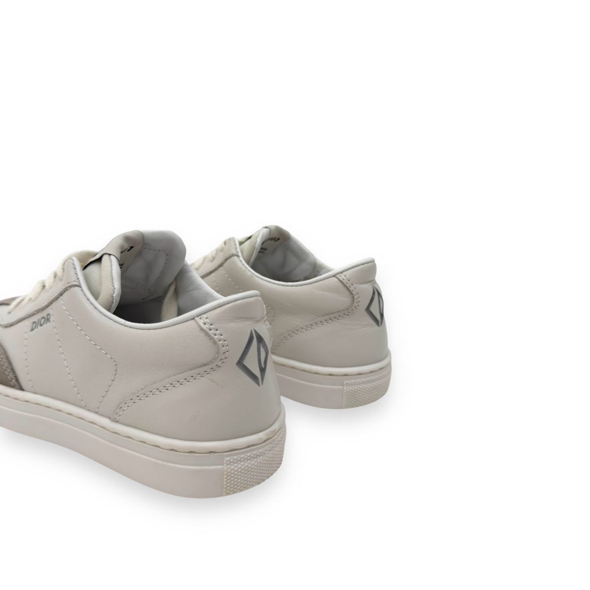 DIOR B101 LEATHER SNEAKER CREAM GREIGE UK11K