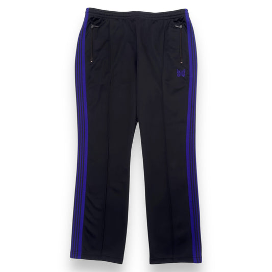 NEEDLES TRACK PANTS BLACK / PURPLE XL