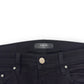 AMIRI MX1 SKINNY FIT LEATHER PATCH DENIM JEANS BLACK W32
