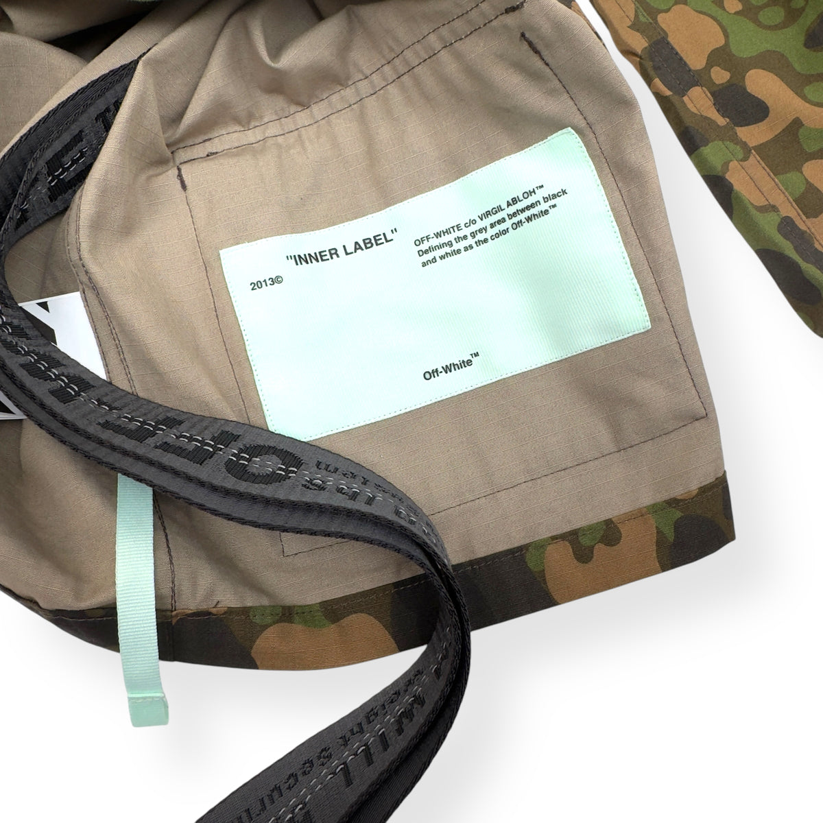 OFF-WHITE OVERSIZED CAMO FIELD JACKET GREEN  XS