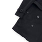 BURBERRY MID-LENGTH CASHMERE BLEND KENSINGTON TRENCH COAT BLACK 50 / M