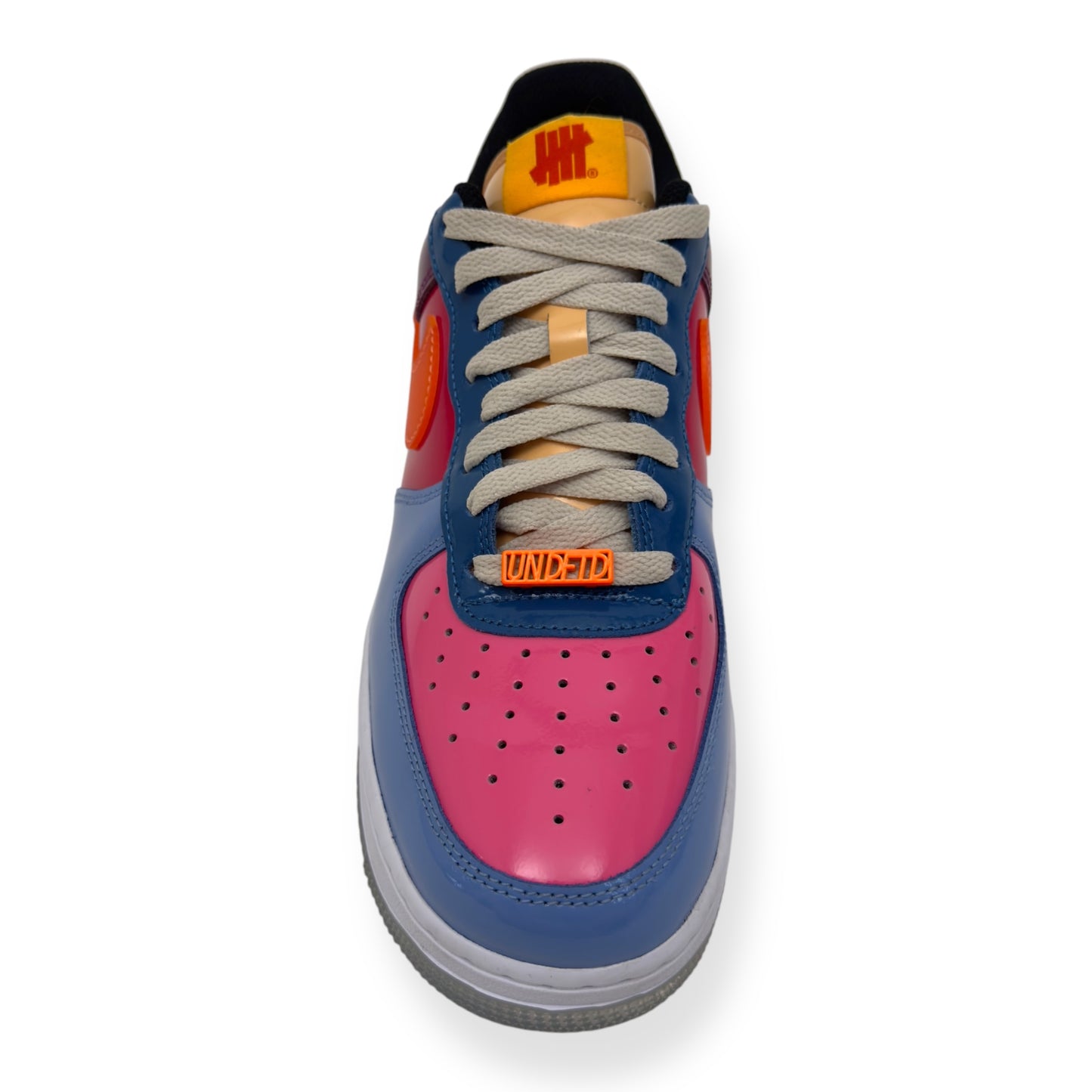 NIKE X UNDEFEATED AIRFORCE 1 SNEAKER TOTAL ORNANGE UK8.5