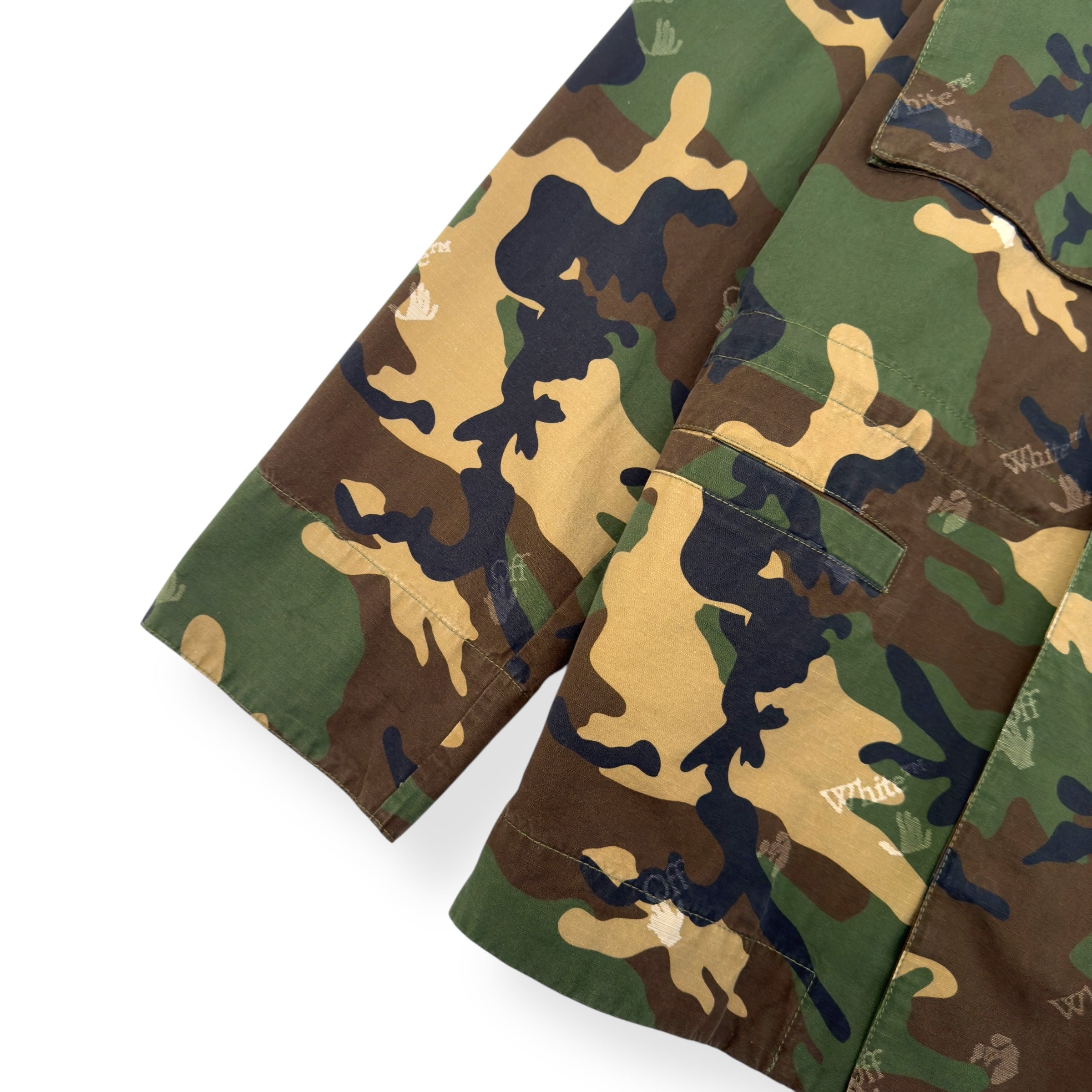 OFF-WHITE LOGO CAMO FIELD JACKET CAMO M