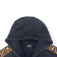 FENDI FF TAPE HOODIE BLACK L