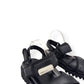 GANNI WOMENS HIKING LEATHER SANDALS BLACK 38 / UK5
