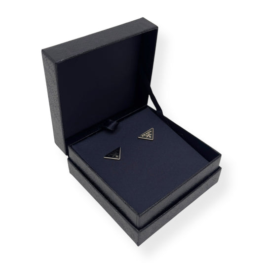 PRADA WOMENS SYMBOLE EARRINGS BLACK