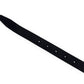 BALENCIAGA BB THIN LEATHER BELT BLACK 75CM