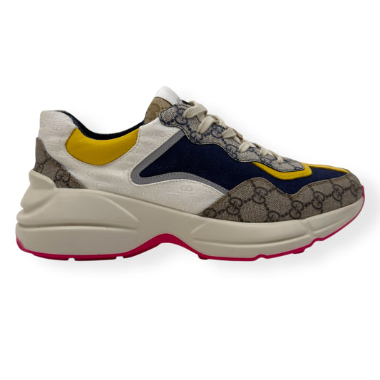 GUCCI GG RHYTON SNEAKER BEIGE / EBONY UK9