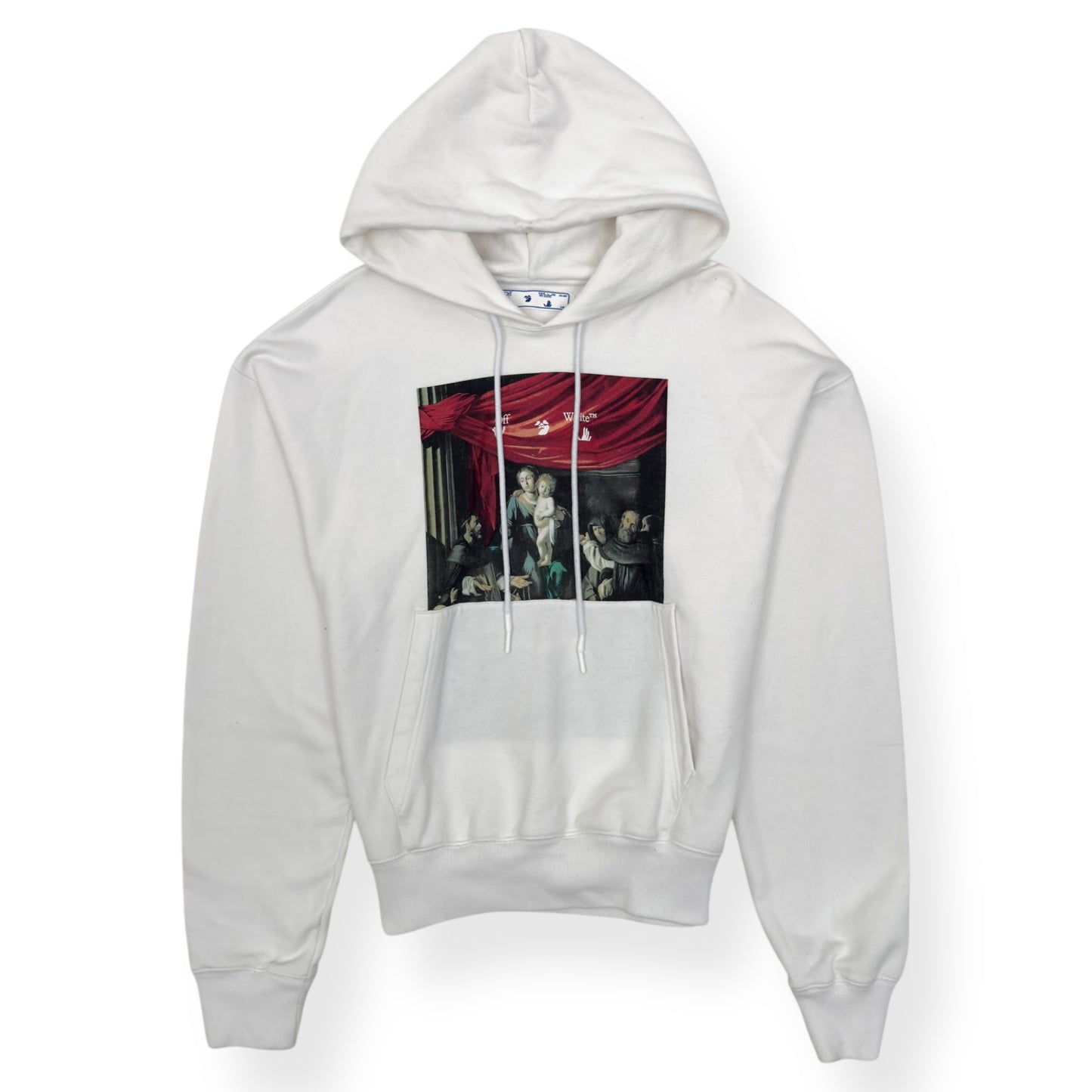OFF-WHITE CARAVAGGIO PAINTING HOODIE WHITE M