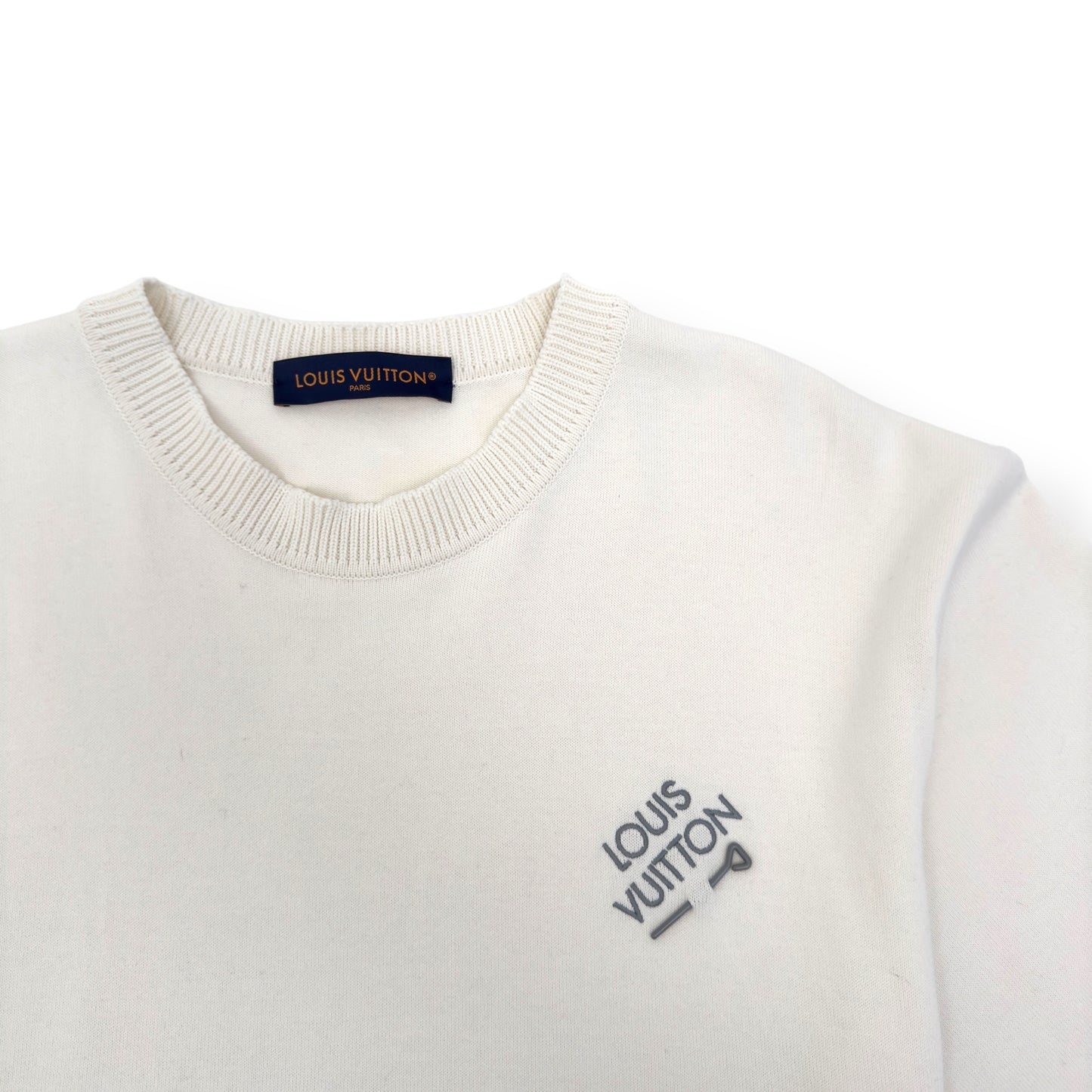 LOUIS VUITTON SIGNATURE CREWNECK T-SHIRT WHITE XXL