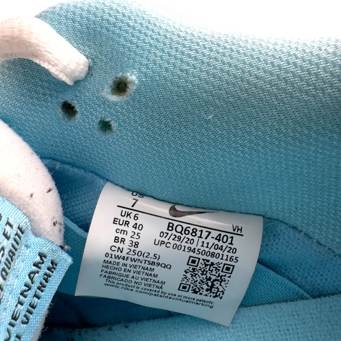 NIKE SB DUNK LOW GULF SNEAKER CLUB 58 BLUE CHILL UK6