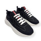PRADA AMERICAS CUP LOW TOP SNEAKER BLACK / WHITE 37.5 / UK4.5