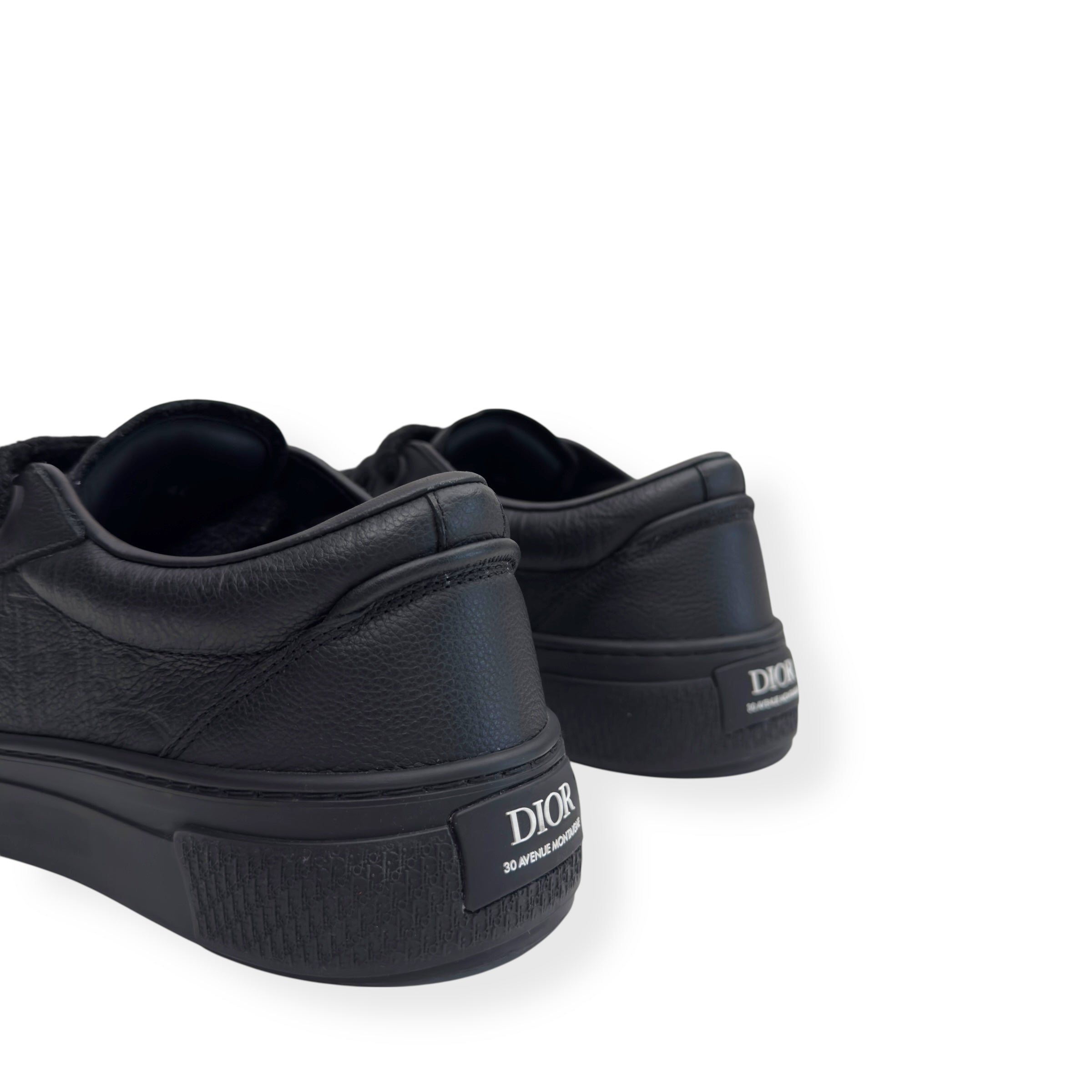 DIOR B33 LEATHER LOW TOP SNEAKER BLACK 44 / UK10