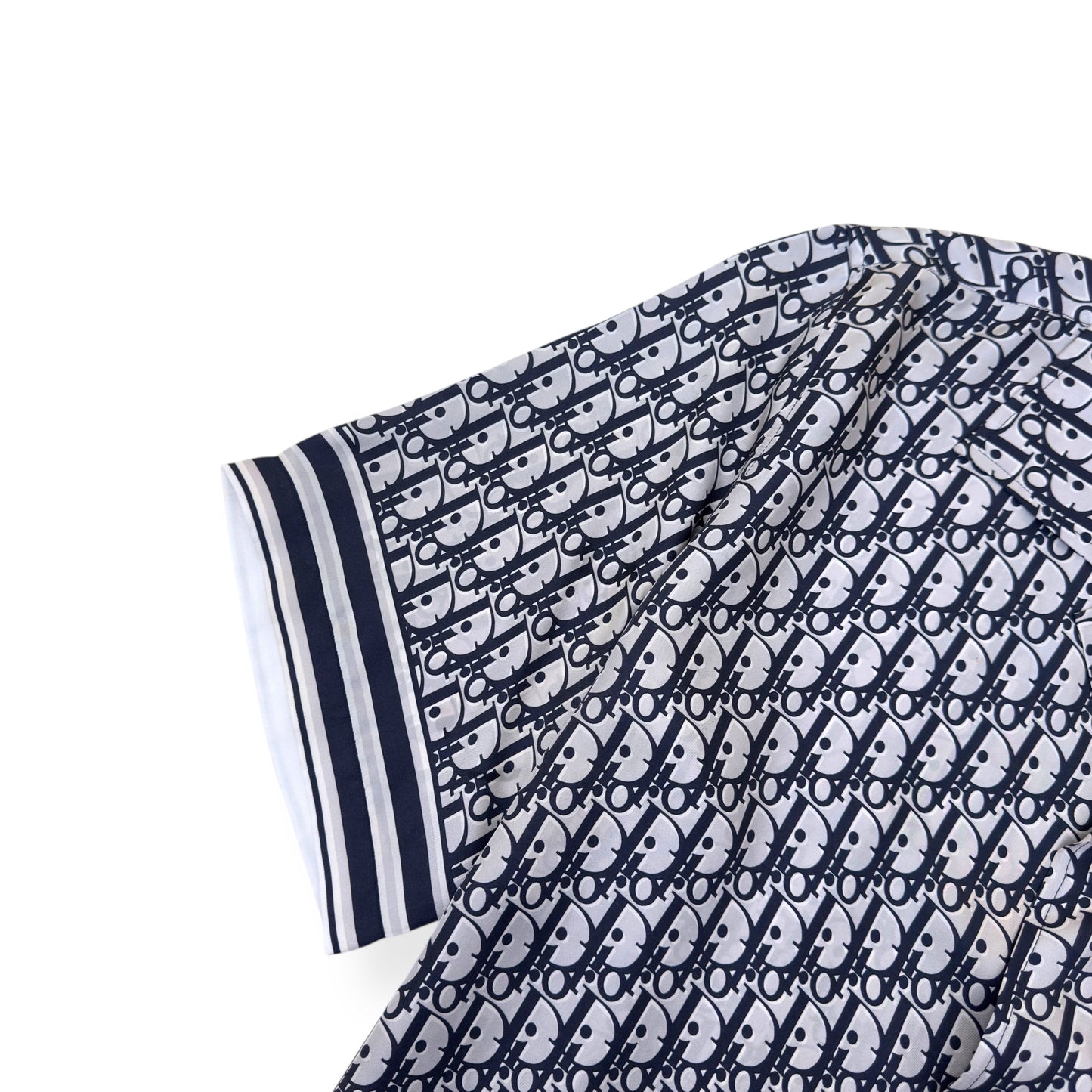 DIOR OBLIQUE SILK SHIRT BLACK / WHITE 41 / M