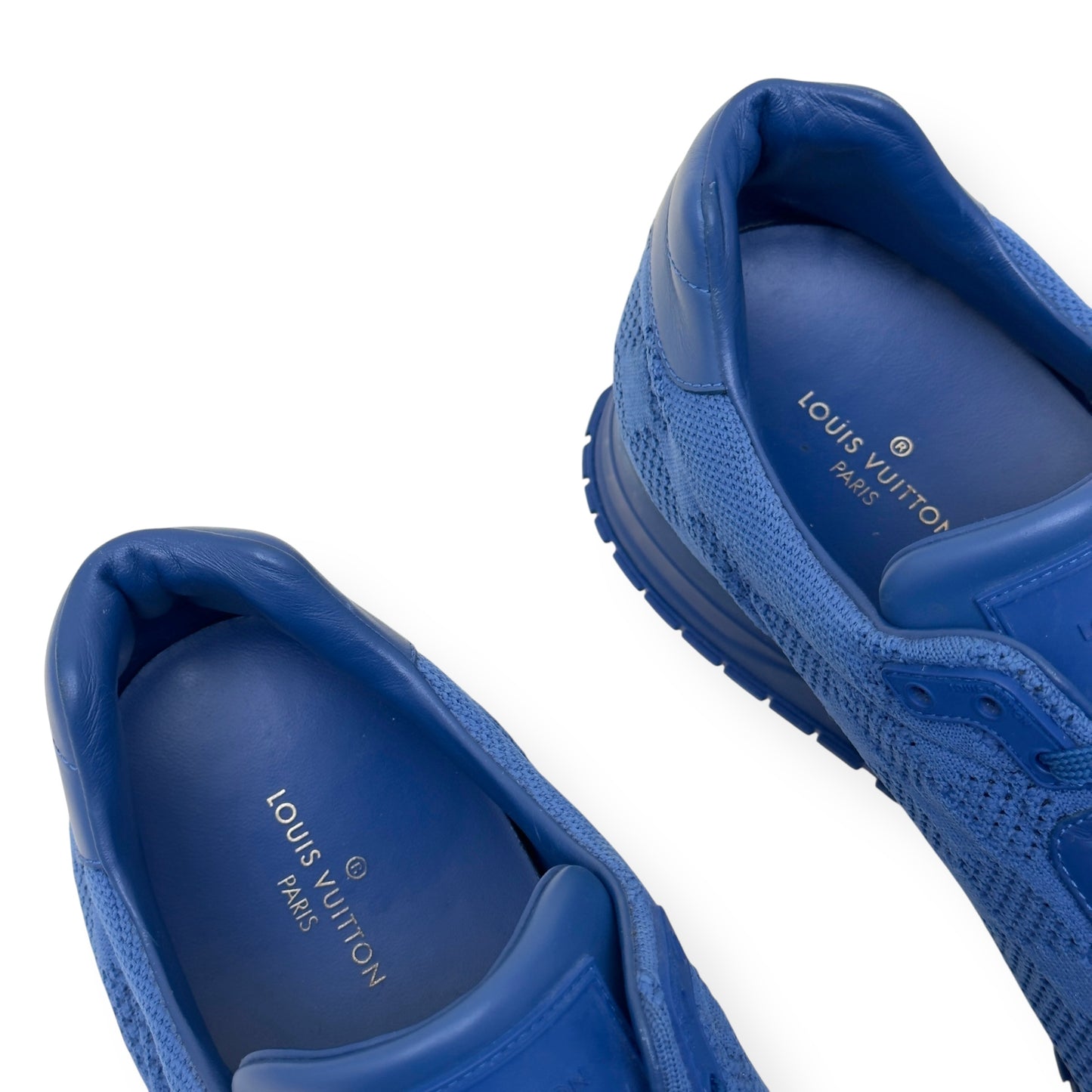 LOUIS VUITTON DAMIER MESH RUN AWAY SNEAKER BLUE UK9.5