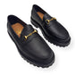 BLACKSTOCK & WEBER THE MASON HORSE BIT LOAFER ONYX US6 / UK5