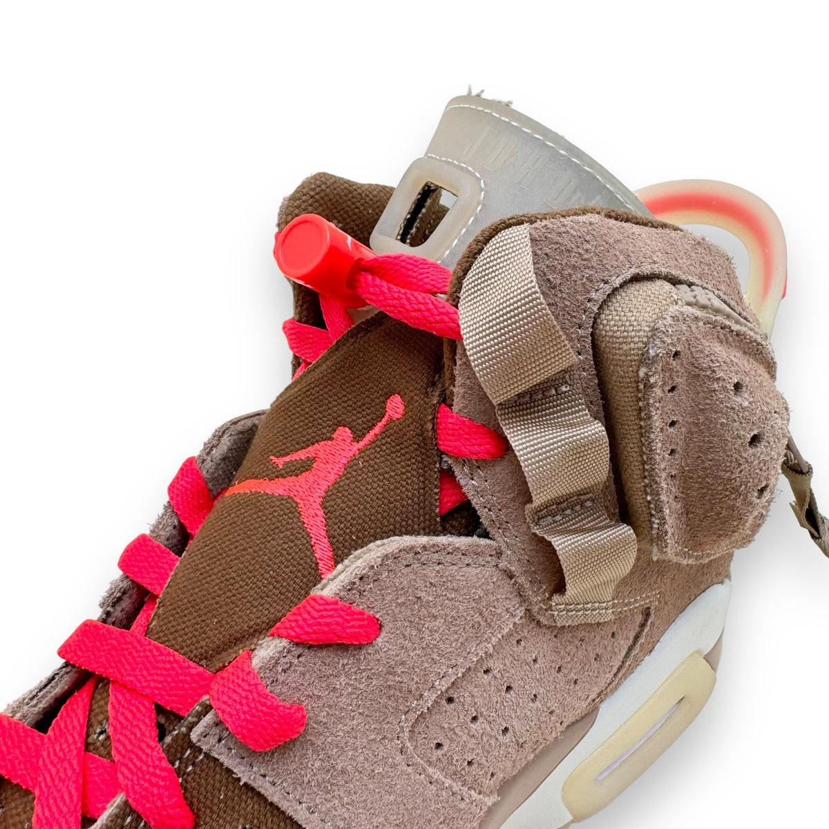 TRAVIS SCOTT X NIKE JORDAN 6 RETRO MID SNEAKER BRITISH KHAKI UK8.5