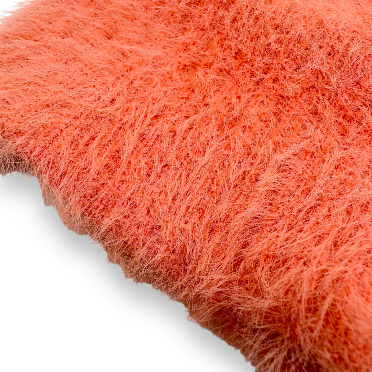 JACQUEMUS POLO NEVE BRUSHED-KNIT SWEATER ORANGE XXL