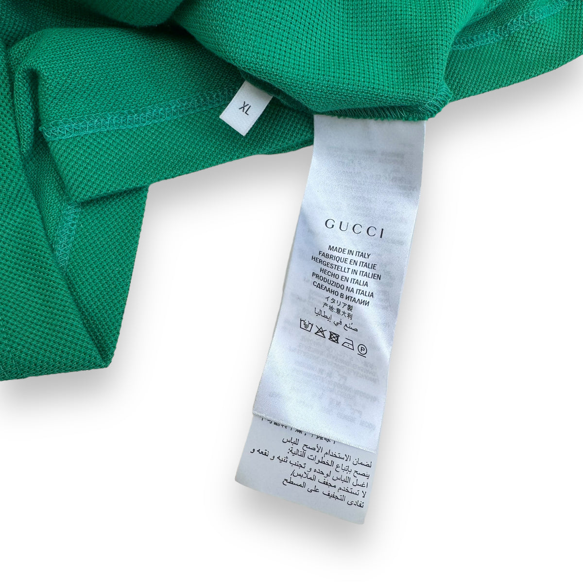 GUCCI BEE POLO SHIRT GREEN XL
