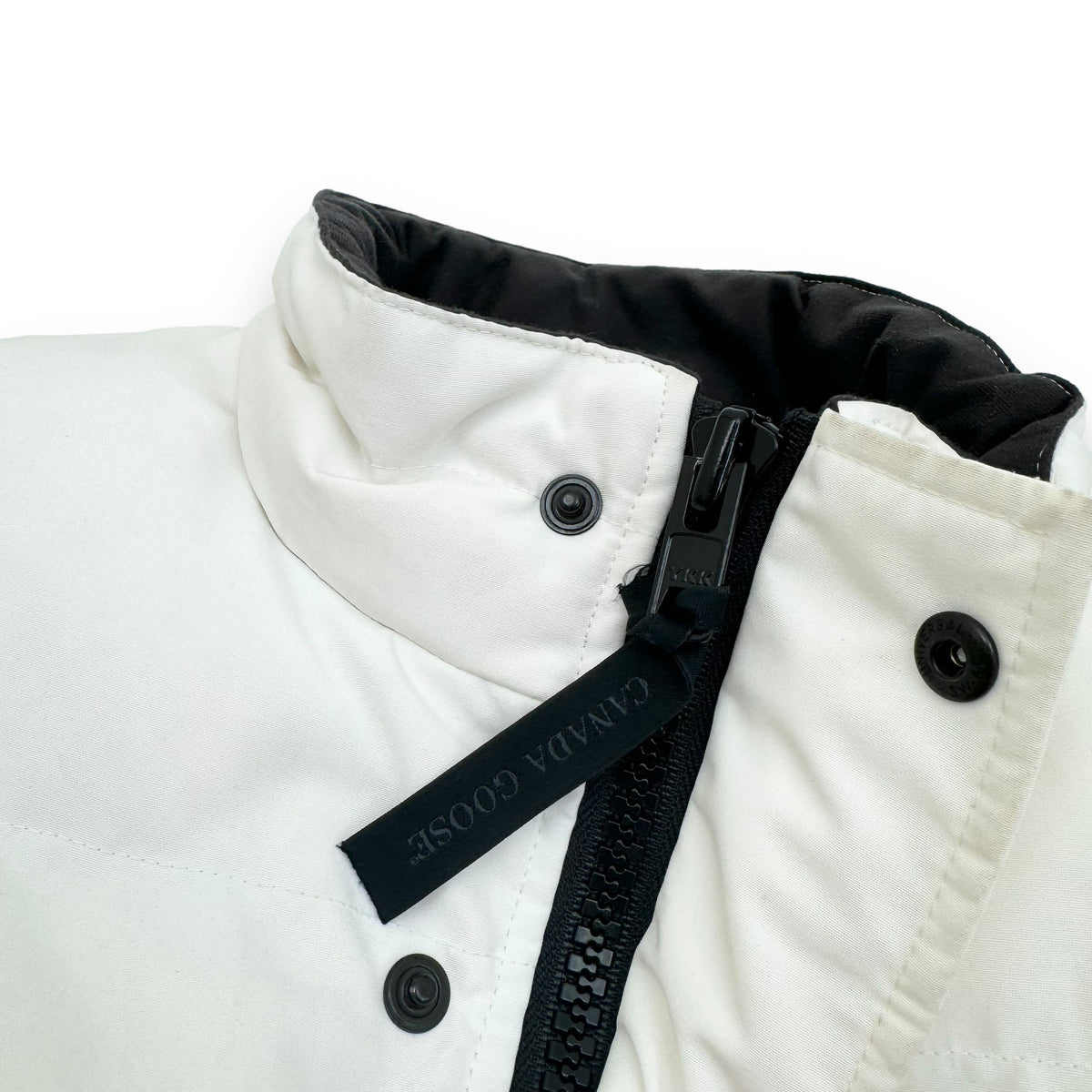 CANADA GOOSE CARSON VEST PUFFER JACKET WHITE / BLACK M