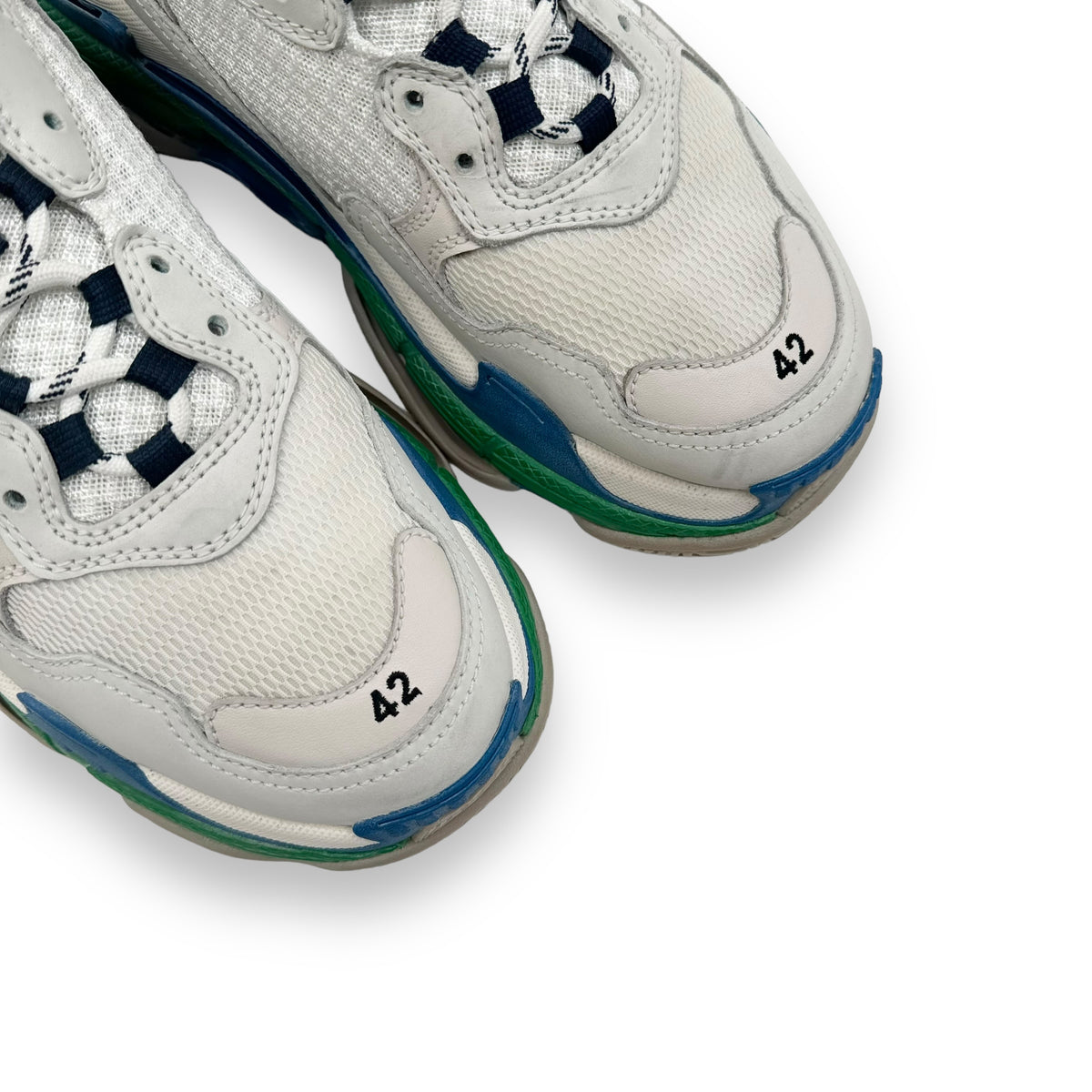 BALENCIAGA TRIPLE S SNEAKER BLUE / GREEN / BEIGE UK8