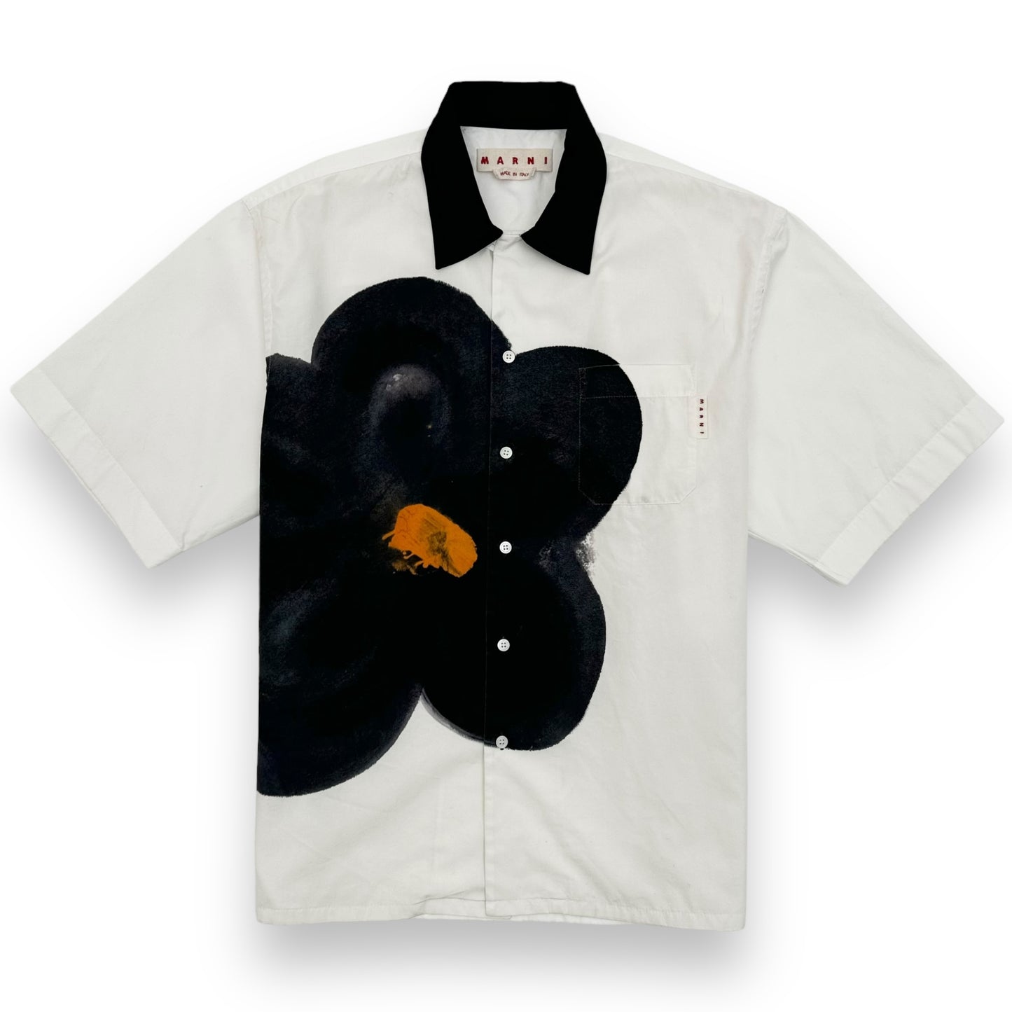 MARNI DASIY BOWLING SHIRT WHITE / BLACK M