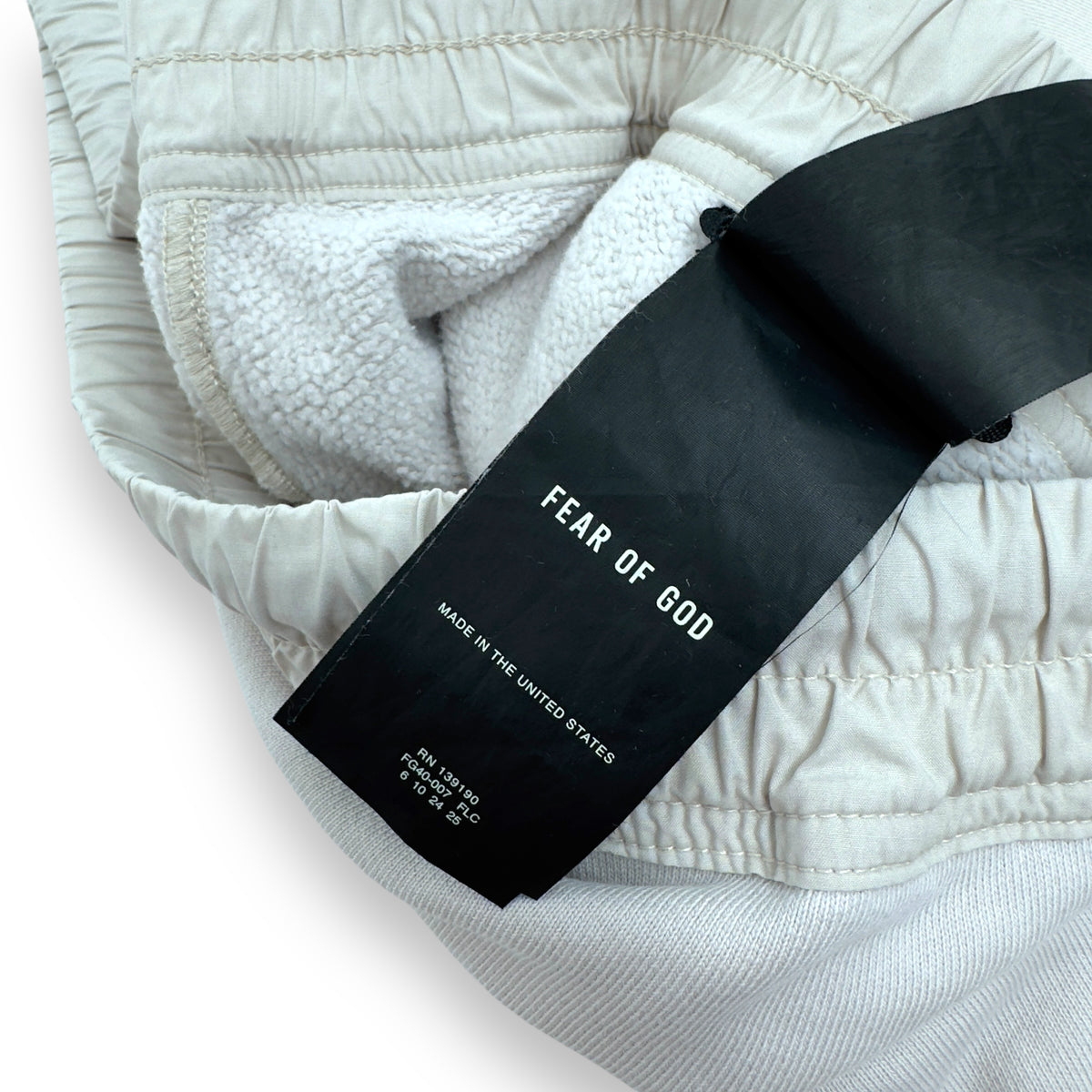 FEAR OF GOD SWEATPANTS CONCRETE WHITE L