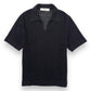 SÉFR MATE LINEN POLO SHIRT BLACK XL
