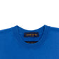 LOUIS VUITTON CREWNECK KNIT T-SHIRT BLUE / WHITE M