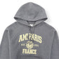 AMI PARIS POPOVER HOODIE GREY / WHITE M