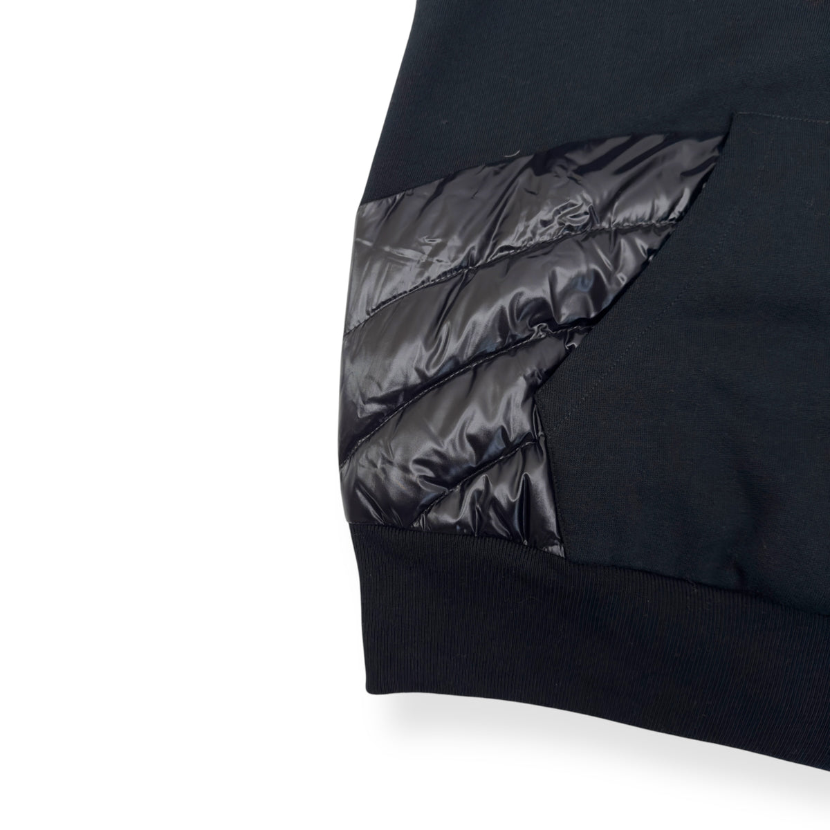 MONCLER GENIUS X ADIDAS DOWN PANNEL HOODIE BLACK 3 / M