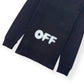 OFF-WHITE KIDMOGRAPH LONG SLEEVE T-SHIRT BLACK / BLUE M