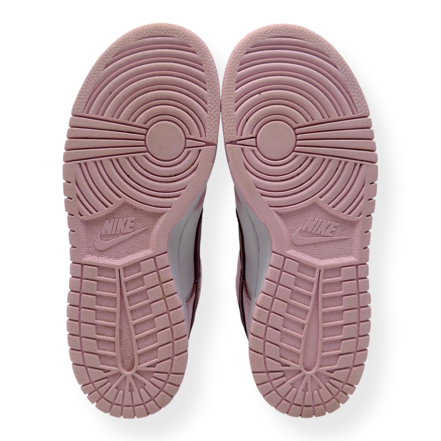 NIKE WOMENS DUNK LOW TOP SNEAKER PINK / RED UK5