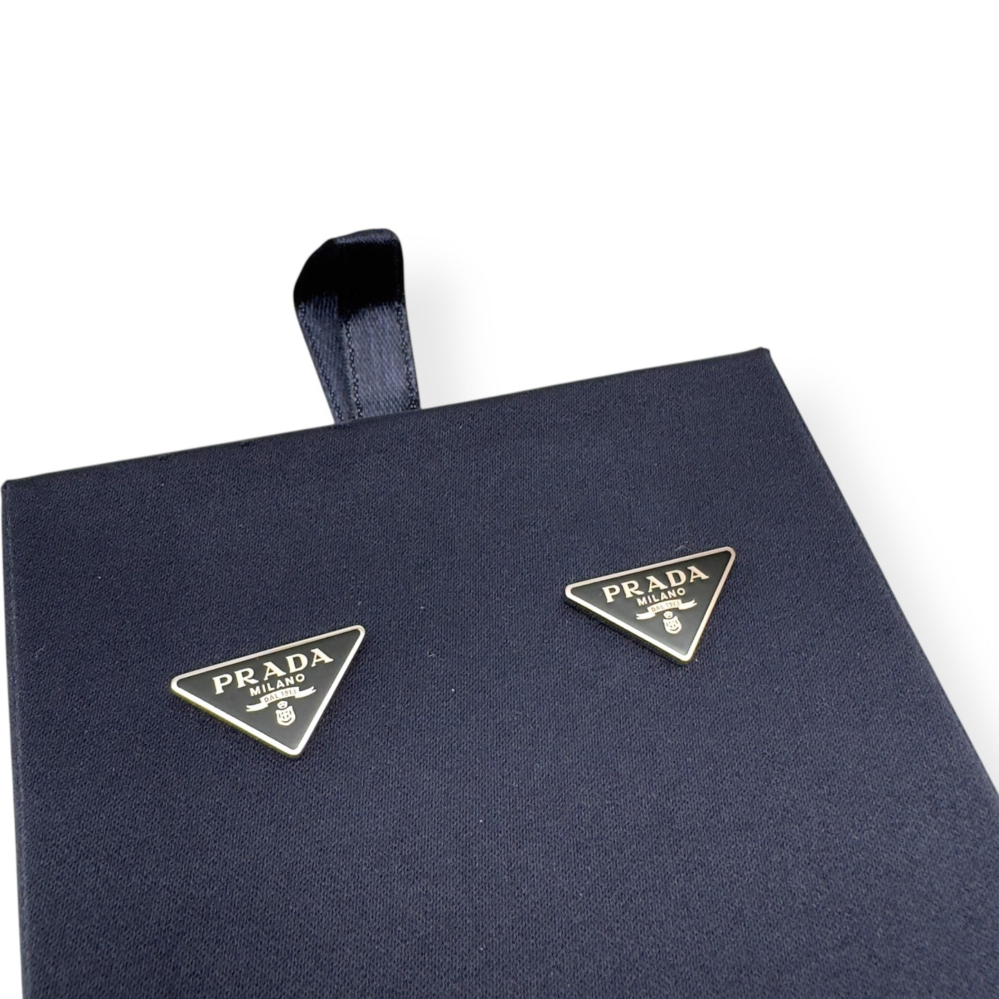 PRADA WOMENS SYMBOLE EARRINGS BLACK