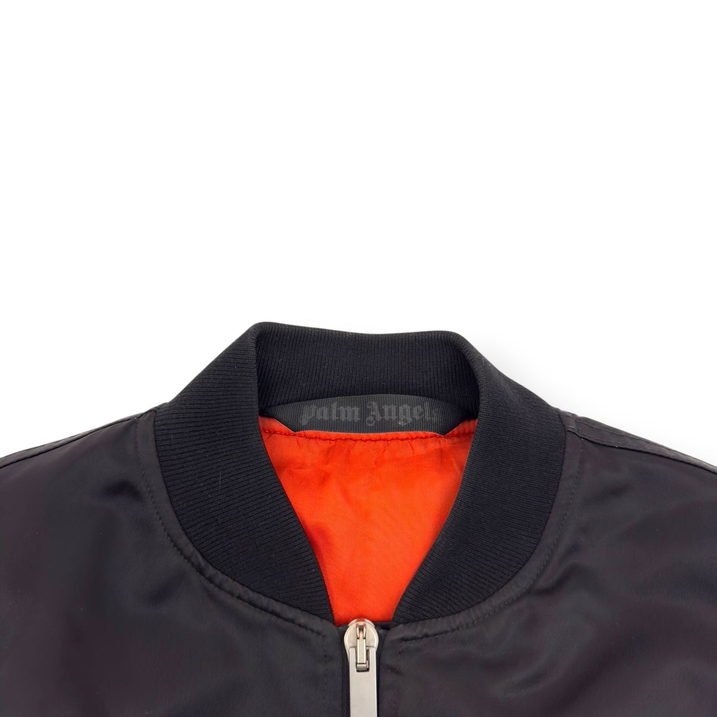 PALM ANGELS OVERSIZED ZIP UP BOMBER JACKET BLACK XS